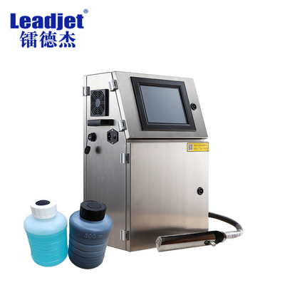 Máquina de impressão da data de expiração e do número de grupo, impressora a jato de tinta de Leadjet para sacos de plástico